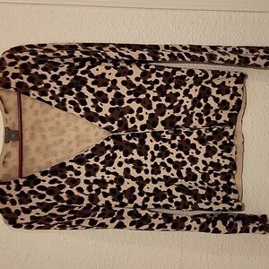 Ann Taylor leopard print cardigan Size Medium